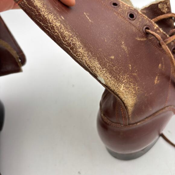 Vintage WWII 1942 Paratrooper Jump Boots International Shoe Co. 9 D main image 11